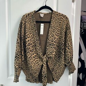 Chico’s Leopard Print Women's Sweater